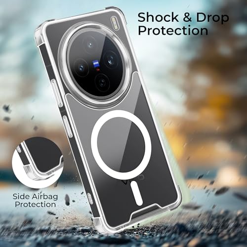 Image of A rtistque Clear Back Cover Case for Vivo X200T 5G | Compatible with Mag-Safe | Premium Cover | Shockproof TPU Bumper | Slim Protective Design | Vivo X200T 5G Back Cover - Transparent