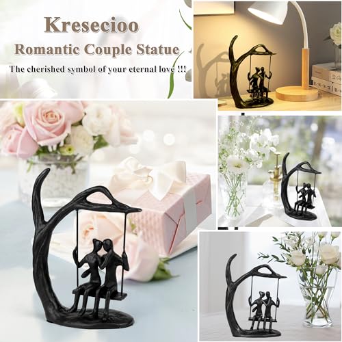 Estatua Decorativa de Pareja Romántica en Hierro miniatura 7