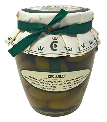 DeCarlo Bella di Cerignola Olives - 20 ozs.