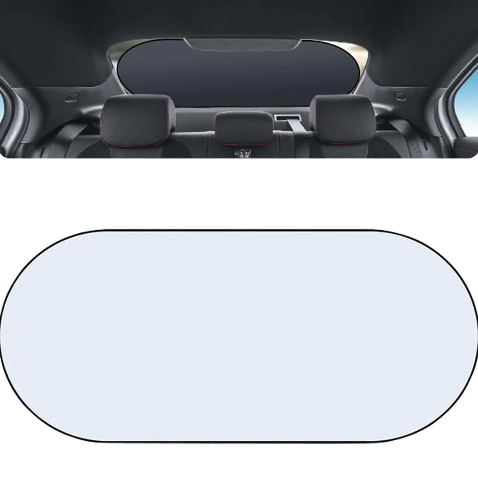 Parasole Auto Lunotto Posteriore per VW Taigo Tiguan Tiguan Allspace Touareg Touran Up!, Protezione Solare Isolamento Calore Termico Tendine Oscuranti Finestrino,Titanium Silver