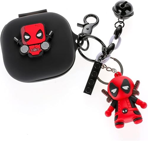 Miniatura 7 de Compatible con auriculares Beats Fit Pro 2021, Suublg Beats Fit Pro de silicona de dibujos animados funda de carga con bonito llavero de muñeca