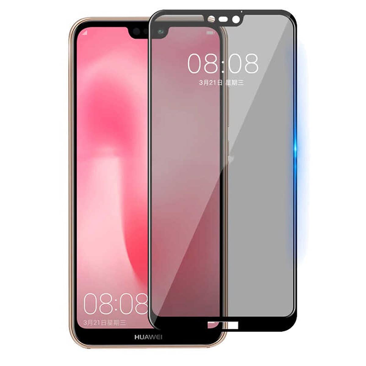 Zore 37848 Huawei Mate 20 Lite New 5D Privacy Temperli Ekran Koruyucu