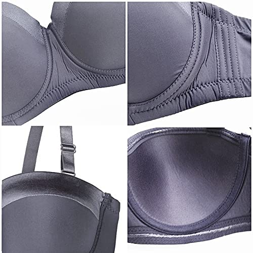 Image of Women's Strapless Bra B /C /D /DD /DDD /G 1 /2 Cup Seamless Plus Size Balconette Bra H059