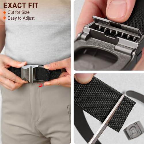 KEMISANT Stretch Belt Men-Adjustable Tactical Work Belt Gift For Men Rigger Heave Duty-Fun Buckle4