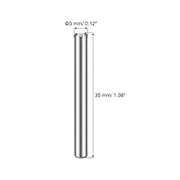 Vista 26 de uxcell 3 x 20mm(Approx 1/8") Dowel Pin 304 Stainless Steel Wood Bunk Bed Dowel Pins Shelf Pegs Support Shelves 50Pcs
