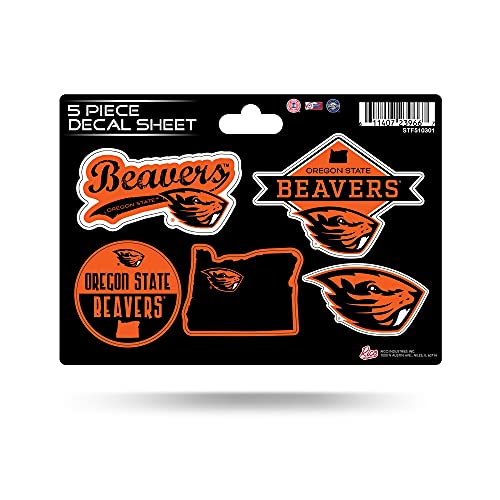 Rico Industries NCAA Oregon State Beavers 5-PC Sticker Sheet