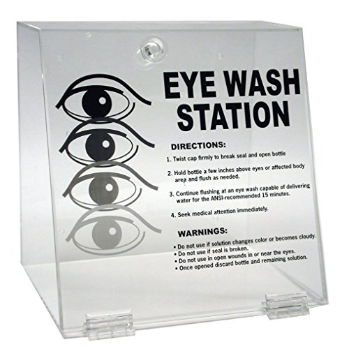 Brady 45799 Clear Double Eyewash Station, 10