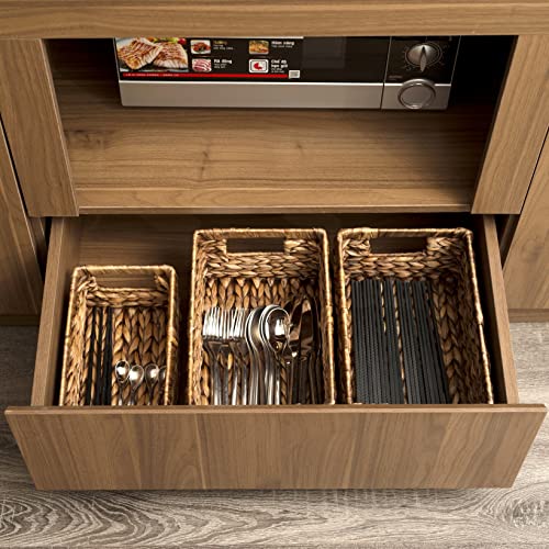 Cenboss Woven Storage Baskets (Brown Wash, Set Of 3 Sizes) #TOP6