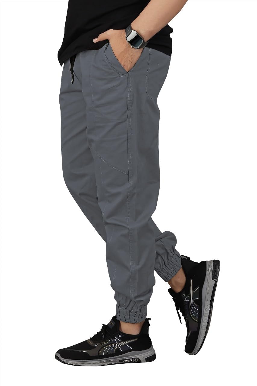 Krisha Creation Men’s Casual Jogger Cotton Track Pants | Comfortable Athletic & Everyday Wear | Elastic Waist Sports Joggers for Gym, Running & Daily Use-picture-37