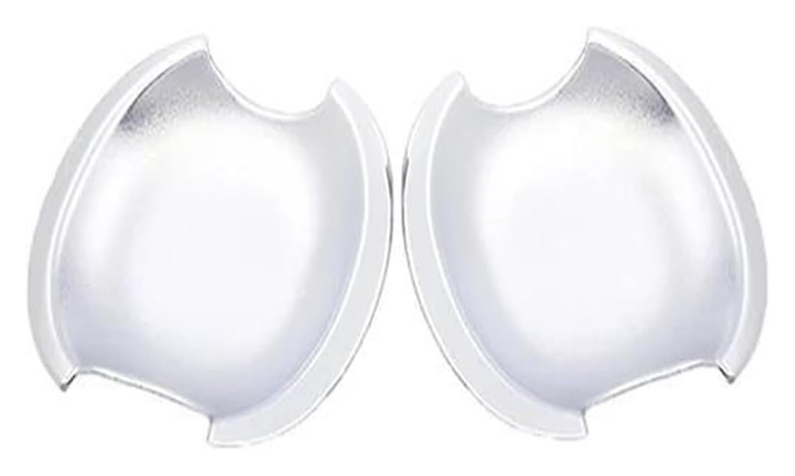 Qwqthgs Chrome 2 Bowl Car Exterior Door Handle Cap For Nissan For Esq Car Exterior Stickers Door Handle Cover Protection 2010-2019(Chrome 2 Bowl)