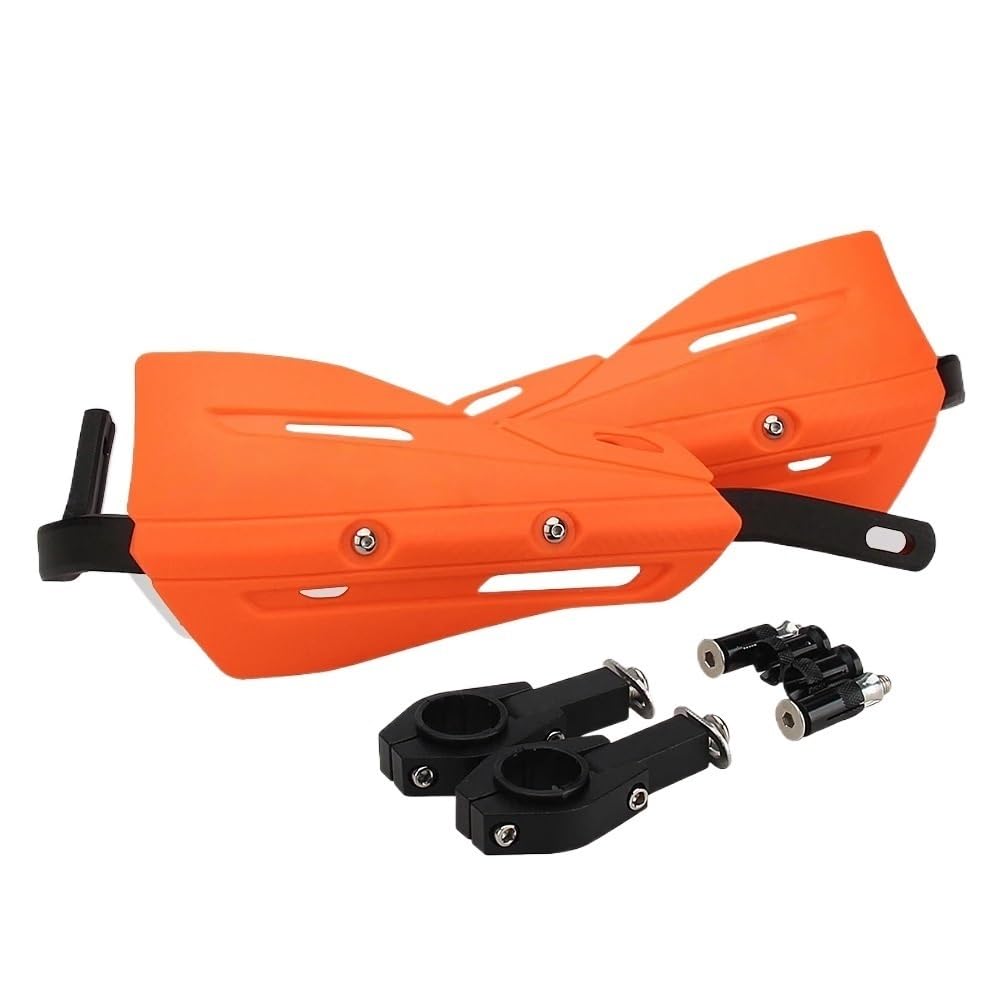 Adatto per EXC KLX YZF CRF Dirt Bike Enduro Protezione manubrio Paramani universale Protezione paramani moto(Orange 1)