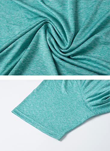 Tacvasen Men's Golf Polo Shirts Short Sleeve Quick Dry Lightweight Outdoor Tops, Light Green, Xl #TOP6