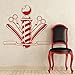 Coiffeur Barber Shop Fenêtre Autocollant Peigne Ciseaux Vinyle Sticker Mural Salon De Coiffure Conception Salon De Coiffure Décoration Murale Autocollant Mural A6 42x39 cm