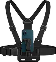 Suporte Peitoral Ajustável 360° para Celular e GoPro – Ergonômico para Bike Moto e Esportes Radicais Colete Para Vídeo E Filmagem (1)