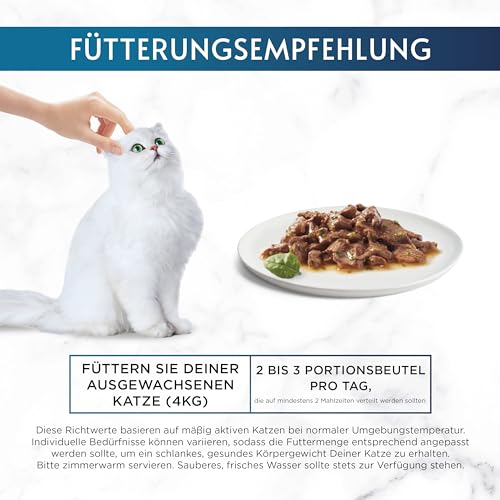 Gourmet Perle Erlesene Streifen Katzenfutter nass, mit Forelle, 26er Pack (26 x 85g)