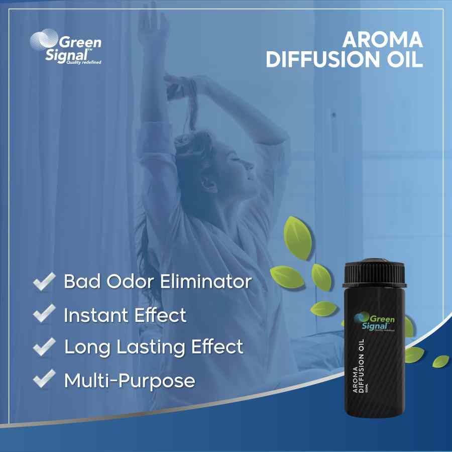 Green Signal Crystal Aroma Diffuser Oil for Aromatherapy, Better Sleep, Living Room,Gym and Ofiice - 170ml