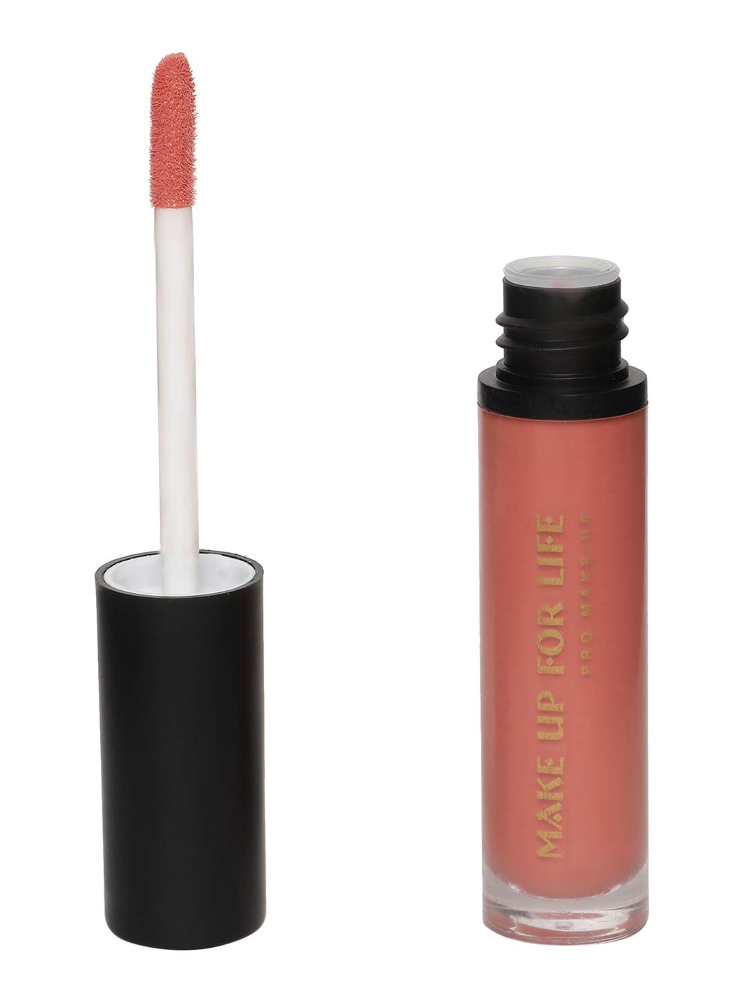 MAKE UP FOR LIFE 12 Hr Liquid Lip Gloss-122, Pinkish Nude, 5 g-picture-14