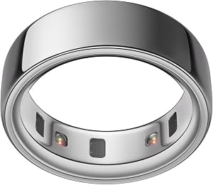 Oura Smart Ring 4 – Silver – Size 9 – | Non-Standard Fit – Measure with a Size Kit |Sleep, Heart Rate and Fitness Tracking Wearable | 8-Day Battery, iOS / Android Compatible
