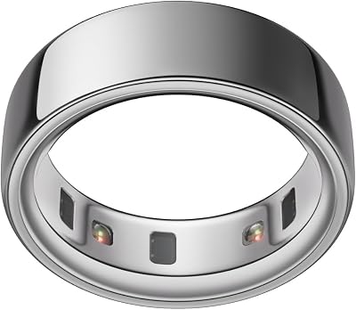 Oura Smart Ring 4 – Silver – Size 9 – | Non-Standard Fit – Measure with a Size Kit |Sleep, Heart Rate and Fitness Tracking Wearable | 8-Day Battery, iOS / Android Compatible