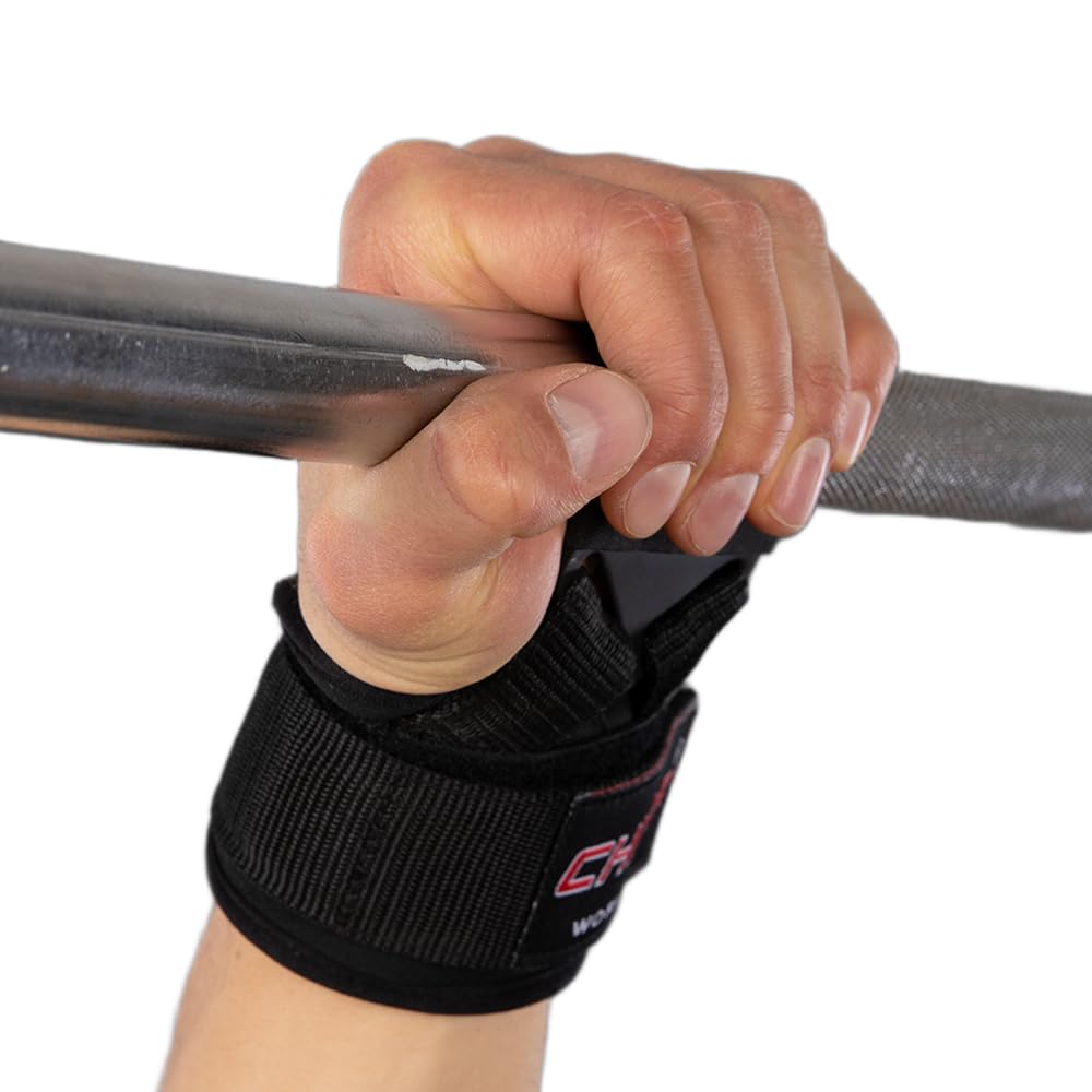 Chiba Uniseks Power Hak do ściągania drążka wyciągu górnego Black One Size