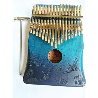 17 Key Kalimba Thumb Piano High Grade Wooden Mahogany Human Instrument with Learning Book Beginner's Hammer Thumb Piano – Image 2