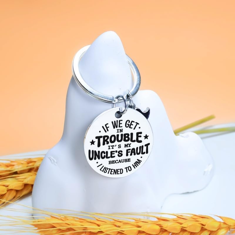 Best Uncles Ever Gift Uncle Gifts from Niece Nephew Funny Uncle Keychain Uncles Halloween Birthday Christmas Gifts from Niece Nephew Fathers Day Present for Uncle