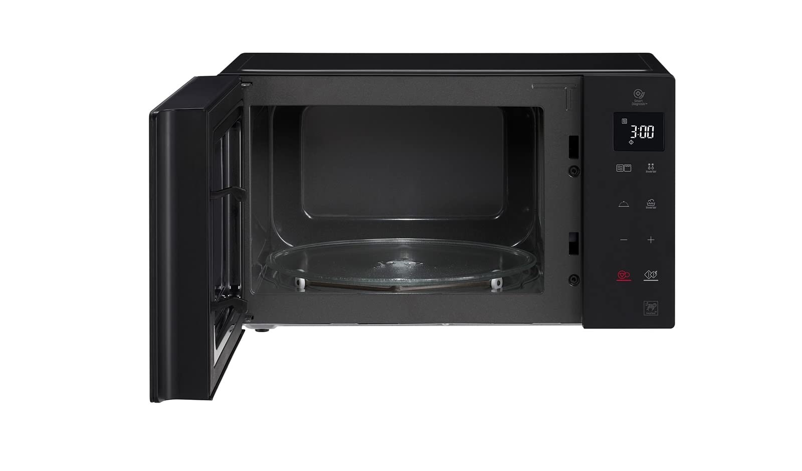 LG MH7235GPS Mikrowelle Smart Inverter mit Quarzgrill, 32 Liter, 1200 W, Automatikprogramme, 5 Leistungsstufen, inklusive Mikrowellenteller Crispy - Schwarz Rauch
