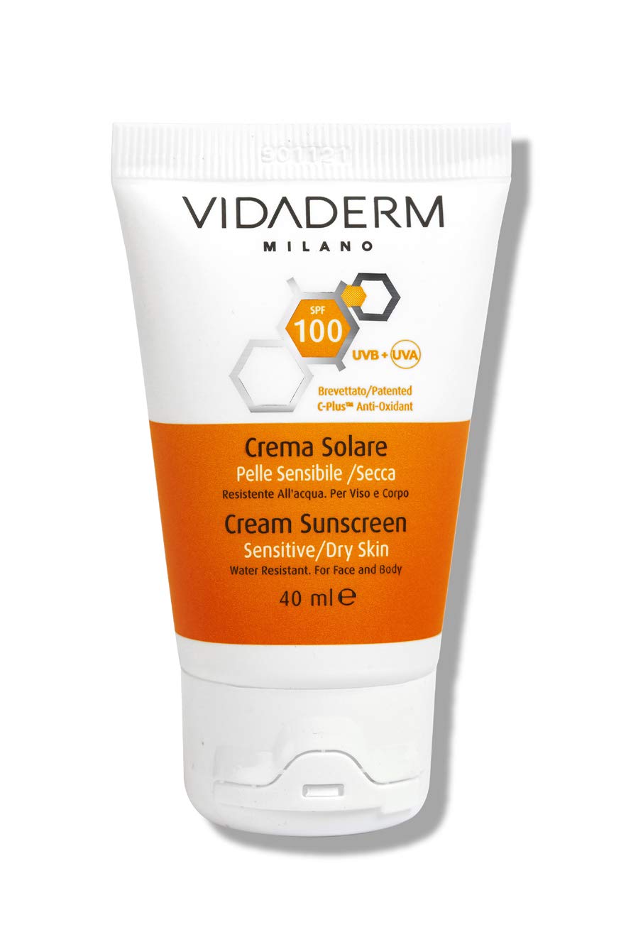 SPF 100 Cream Sunscreen – Ultra High Protection with C-PLUS Antioxidant, Trealix, Hyaluronic Acid & Ceramides – Broad Spectrum UVA/UVB Defense for Dry & Sensitive Skin, 40ml