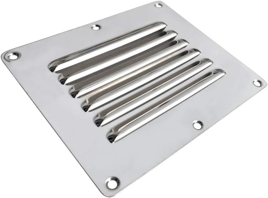 Boat Stainless Steel Air Vent Louver Grill Cover Ventilation Louver