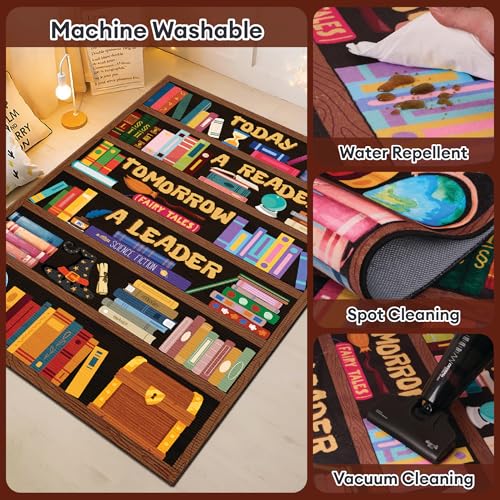 Tapete decorativo para biblioteca escolar 2x3 pies miniatura 5