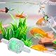 Ldafava Aquarium-Wasserpumpe, Silikonschlauch Filter Wasser Öl Luftfilter, Aquarien, Schlauch Reinigung Filtration Sauerstoff Aquarium Fischteich Zubehör, Reinigungsmittel, grün, ABS, 10 Stück (4MM)