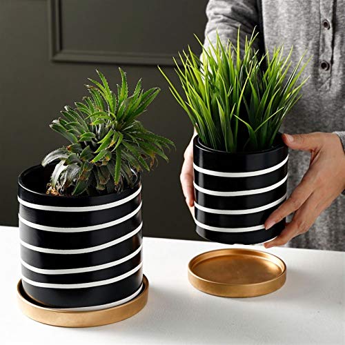 Ineasicer 1 Set Di Vasi Da Fiori In Ceramica A Forma Di Gufo E Vassoio In Bambu Vasi Per Cactus Piante In Vaso Confezione Da 3 79215686