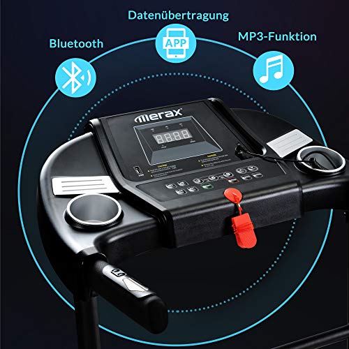 Klappbares Merax Laufband elektrisch mit 1,5 PS und 12 km/h