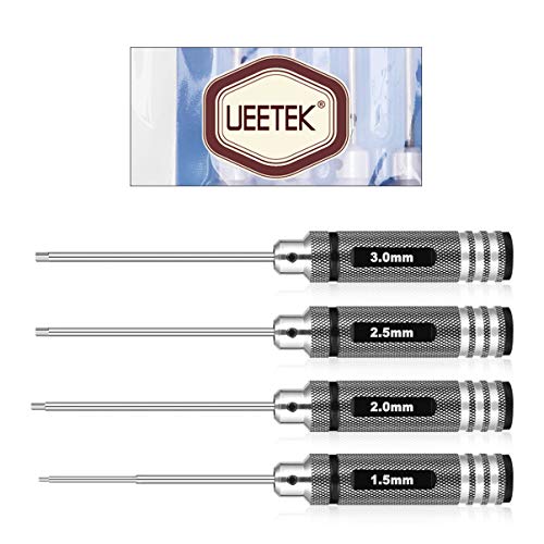 Kit de chave de fenda hexagonal ULTECHVO com 4 peças para helicóptero e bicicleta de controle remoto
