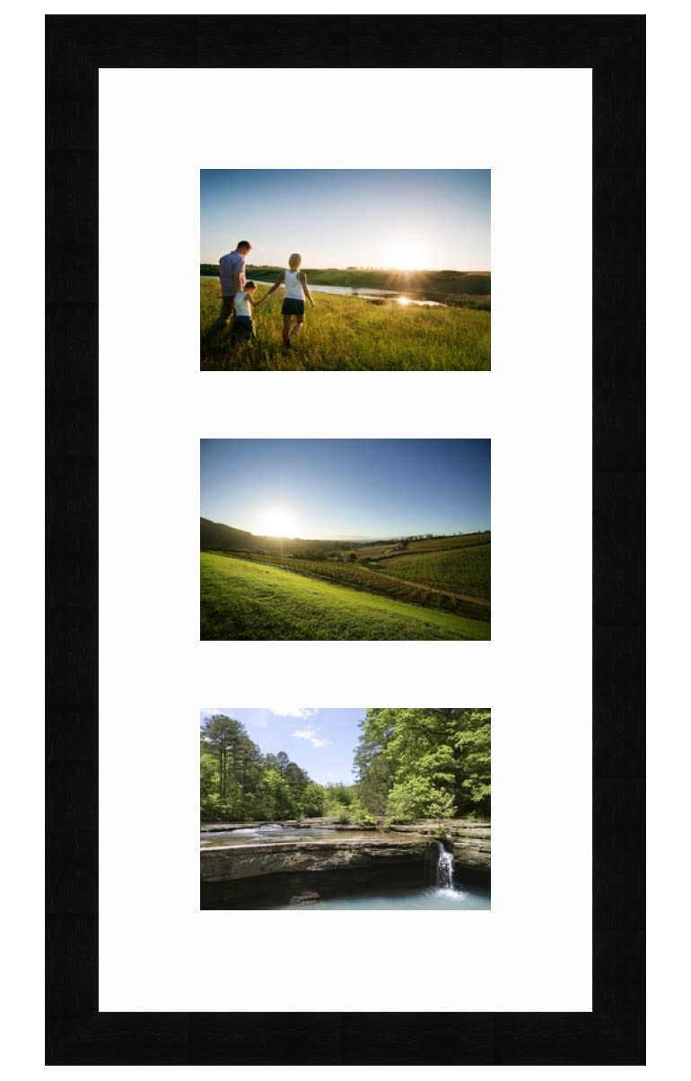 Cadre pêle-mêle noir 28x53 pour harmoniser plusieurs images sans encombrer