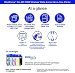 Epson Workforce Pro WF-7820 Wireless All-in-One Wide-Format Printer, Auto 2-Sided Print 13" x 19" Copy, Scan & Fax, 50-Page ADF, 250-sheet Paper Capacity, Works with Alexa - Black