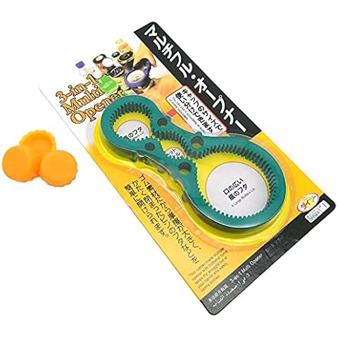 3 in 1 Kitchen Tool Silicone Easy Arthritis Jar Opener Convenience multi-function Jars/Bottles Wine Opener Kitchen Tool 1Pcs and Silicone Rubber Bottle Caps 3Pcs Cover