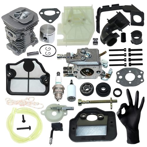 Kit de pistón de cilindro de bloque de motor para motosierras 136 y 137