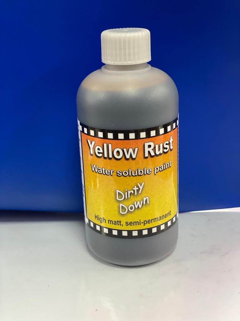 Dirty Down Water Soluble Paint - Yellow Rust Effect – large 250ml pot