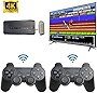 Anyando Wireless Retro Game Console, Plug and Play Video Game Stick Built in 10000+ Games,9 Classic Emulators, 4K High Definition HDMI Output for TV with Dual 2.4G Wireless Controllers