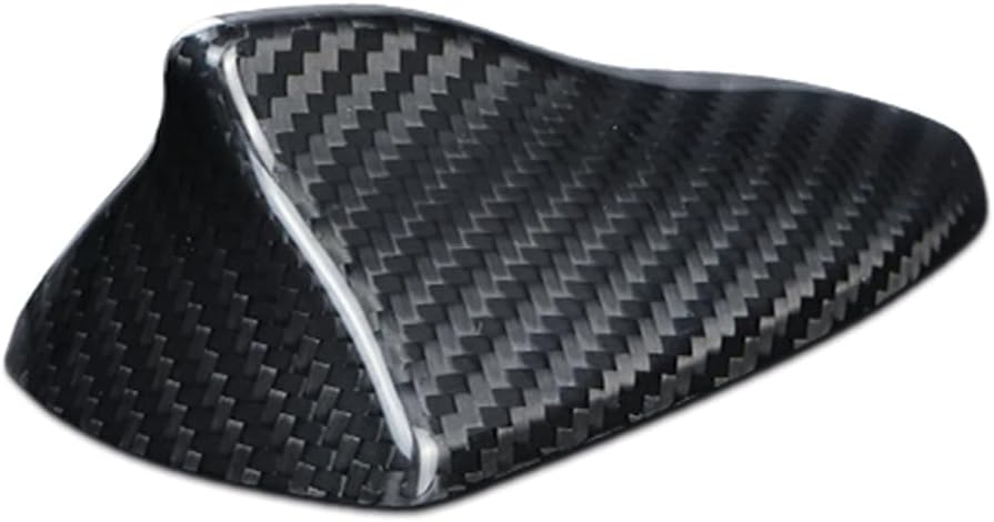Real Carbon Fiber Shark Fin Antenna Cover,Car Roof Antenna Cap Compatible with Infiniti G37 Q50 Q60 Q70 Q70L (Black)