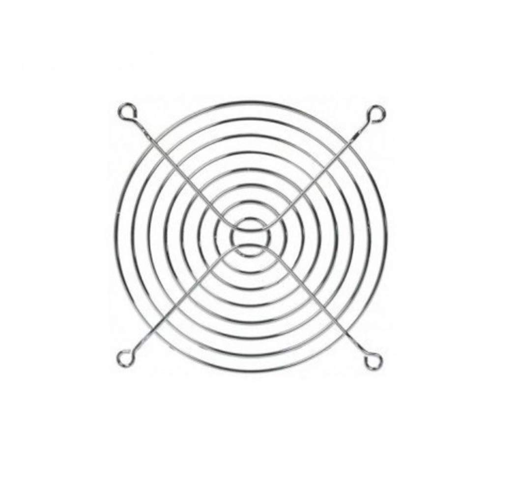 Tecnostore GRIGLIA di Protezione per Ventola 100X100mm Metallo Cromato 100mm Computer Case