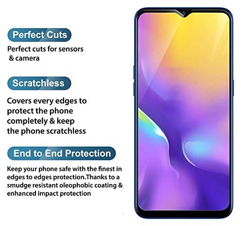 Image of Screen Protector for RealMe Q | Realme X2 (Black) Tempered Glass Edge-to-Edge 6D Screen Guard With Installation Kit