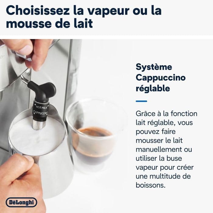 DELONGHI EC 685.M Machine expresso classique Dedica Style - Inox