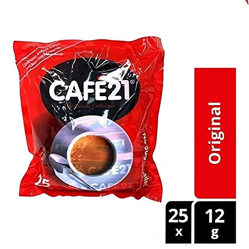 Amazon.co.jp: Cafe21 2 in 1インスタントコーヒーミックス-オリジナル