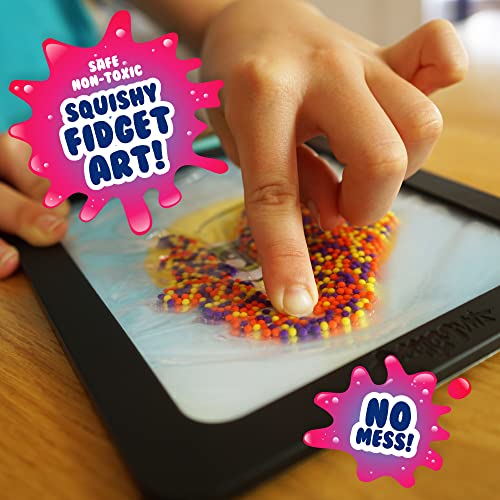 Doodlejamz Jellypics — Squishy Drawing Pads Filled With Non-Toxic Sensory Beads And Gel – No-Mess Fidget Art – Asmr – Re-Usable To Make Endless Artistic Creations (Red, Purple, Yellow Beads) #TOP2