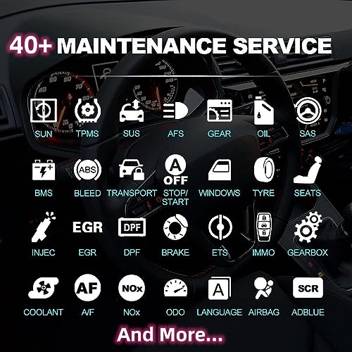 thinkcar Thinktool Pros Bi-Directional Scanner Full Systems Diagnostic Scan Tool, Topological Graph, 40+ Reset Services, ECU Coding, ADAS Calibration, 10″ Screen Size 2 Years Fr-ee Update