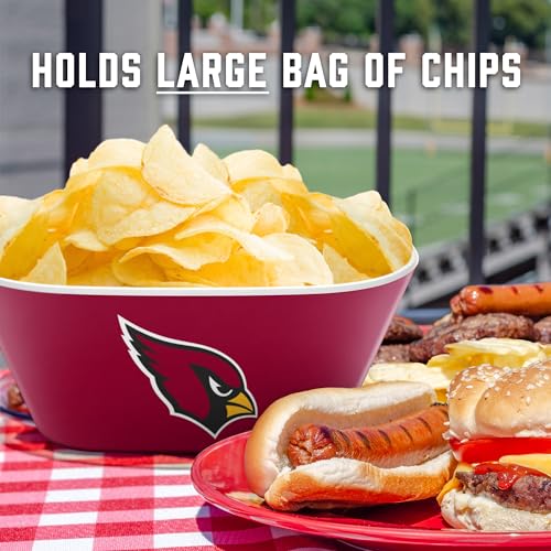 Image of YouTheFan NFL Arizona Cardinals Large Party Bowl