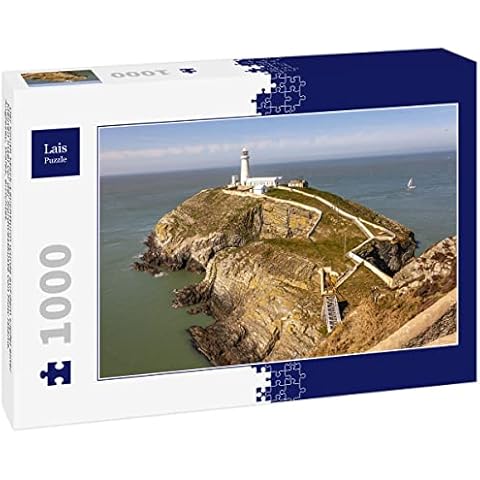 Lais Jigsaw Puzzle The South Stack lighthouse was built on the top of a small island off the north-west coast of Holy Island, Anglesey, Wales 1000 Pieces Cover