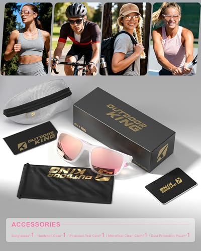 Image of Polarized Running Sunglasses Womens Mens Sun Glasses for Fishing Golf UV400
